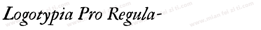 Logotypia Pro Regula字体转换